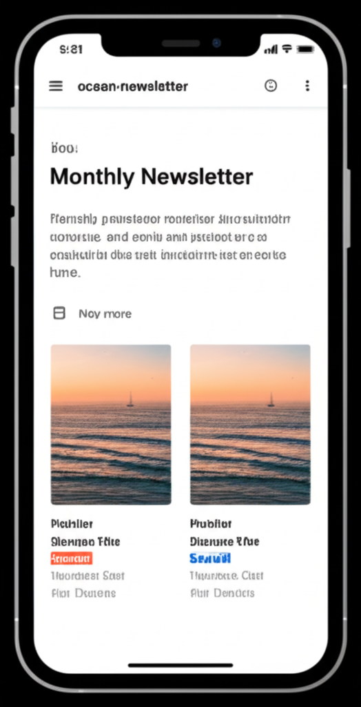 Monthly Newsletter Layout
